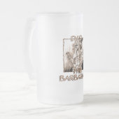 パパ、バーバリアン・マグカップ フロストグラスビールジョッキ (正面左)