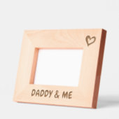パパ、パパと私の写真フレームのための写真のギフト レーザー彫刻フレーム (左)