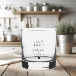 パパ&パパESTギフトパーソナライズされたー ウイスキーグラス