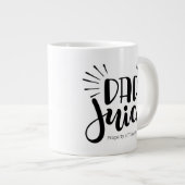 パパ。パーソナライズされたマグカップ – ジャンボ20ozマグカップ ジャンボコーヒーマグカップ (正面右)