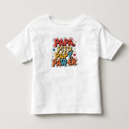 パパ ピト パピー パワー トドラーTシャツ