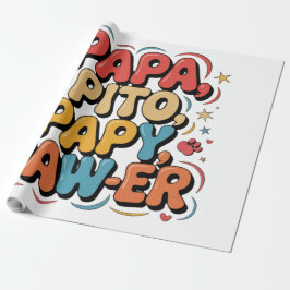 パパ ピト パピー パワー ラッピングペーパー