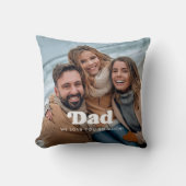 パパ |ボホ文字オーバーレイ2枚 クッション (正面)