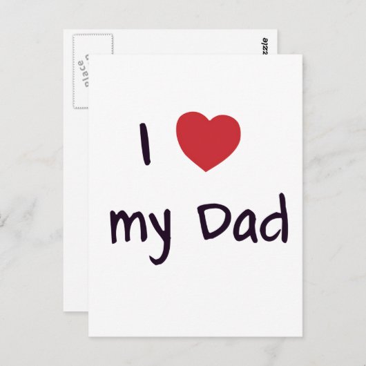 パパ ポストカード (正面/裏面)