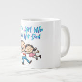 パパ・マグカップを愛する少女 ジャンボコーヒーマグカップ (正面右)