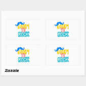 パパ・ユー・ロック 長方形シール (シート)