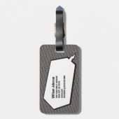 パパ!ラゲッジタグ.漫画バージョン旅行ラベル ラゲッジタグ (裏面縦)