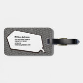 パパ!ラゲッジタグ.漫画バージョン旅行ラベル ラゲッジタグ (裏面横)