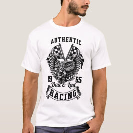 パパ&ラドレーシングTシャツ – カークラシックエンジンデシ Tシャツ