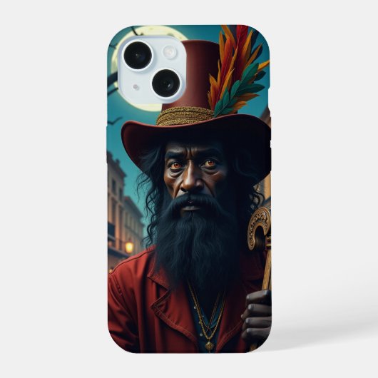 パパ・レグバ iPhone 15ケース (裏面)