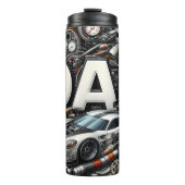 パパ:レース、車、整備士の夢 タンブラー (正面)