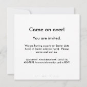 パパ-ワゴンかわいいおもしろいの芸術の父のお父さんのアヒルのベビー 招待状 (裏面)