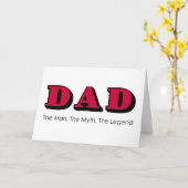 パパ-人、神話、伝説の挨拶状の父の日 カード (黄色い花)