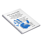 パパ、僕の手を握って　小さな手からの写真ギフト詩 ノートブック (右側)