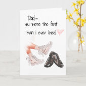 パパ、初めて愛した人への最初の挨拶 カード (黄色い花)