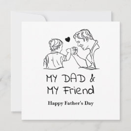 パパ&友達へ お父さんの日おめでとう シーズンカード