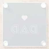 パパ、名誉の柱 ガラスコースター (裏面)