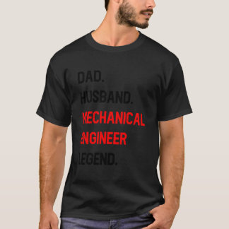パパ 夫 機械エンジニア レジェンド オフィスワーク Tシャツ