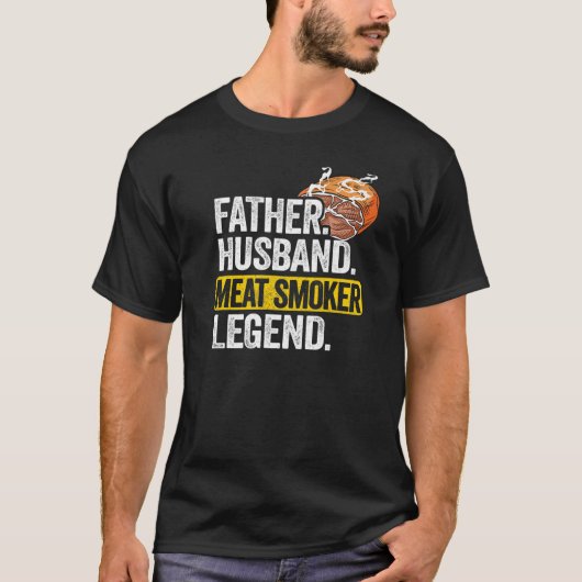 パパ 夫 肉の煙突伝説のブリスケット Tシャツ (正面)