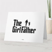 パパ 娘 お父さん 面白い 女の子のパパ カード (裏面)