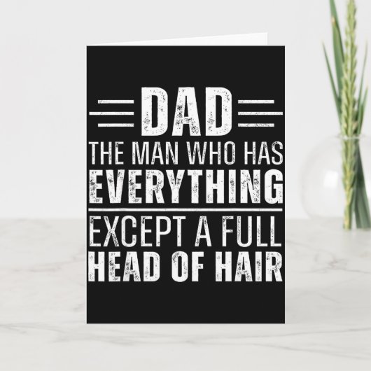 パパ　完全な頭以外は全てを持っている男 カード (正面)