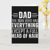 パパ　完全な頭以外は全てを持っている男 カード (黄色い花)