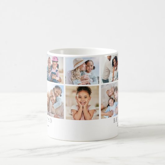 パパ 家族の写真 コラージュ 父親 コーヒーマグカップ (中央)