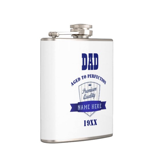 パパ – 年生まれ誕生日ギフト – 完璧に熟成 フラスク (右)