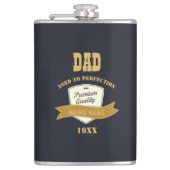 パパ – 年生まれ誕生日ギフト – 完璧に熟成 フラスク (正面)