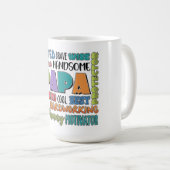 パパ:強さと愛の遺産 コーヒーマグカップ (正面右)