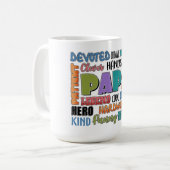 パパ:強さと愛の遺産 コーヒーマグカップ (正面左)