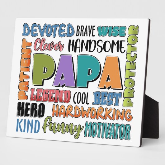 パパ：強さと愛の遺産 フォトプラーク (側面)
