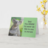 **パパ**息子さんのユーモア**誕生日** カード (黄色い花)