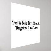 パパ：息子のファーストヒーロー、娘のファーストラブ 箔ポスター (レイダウン)