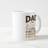 パパ-息子の初のヒーロー娘の初恋 ジャンボコーヒーマグカップ (正面右)