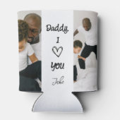 パパ、愛してる | 写真パーソナライズされたクーラーボックス 缶クーラー (裏面)