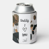 パパ、愛してる | 写真パーソナライズされたクーラーボックス 缶クーラー (缶裏面)