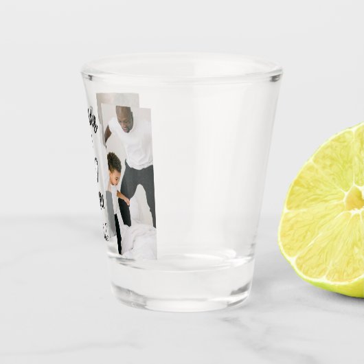 パパ、愛してる | 写真パーソナライズされたショットガラス ショットグラス (右)