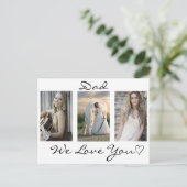 パパ、愛する父の日の写真はがき ポストカード (スタンド正面)