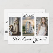 パパ、愛する父の日の写真はがき ポストカード (正面/裏面)