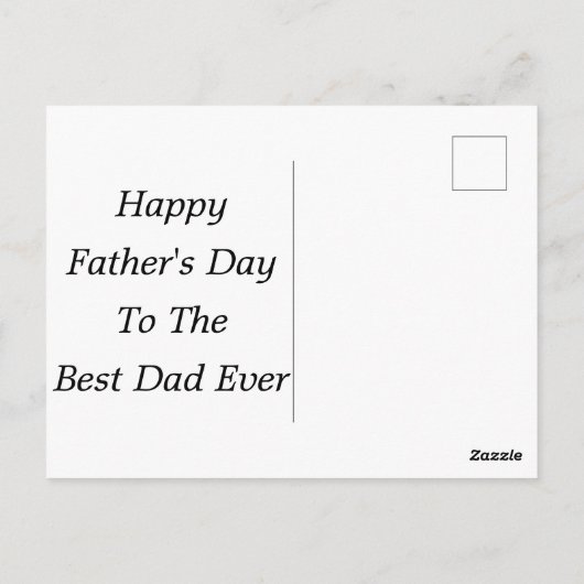 パパ、愛する父の日の写真はがき ポストカード (裏面)