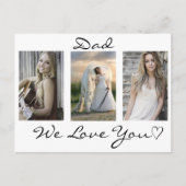 パパ、愛する父の日の写真はがき ポストカード (正面)