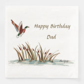 パパ、感謝していカタイルの上のマラード、メモリ#604a (正面)