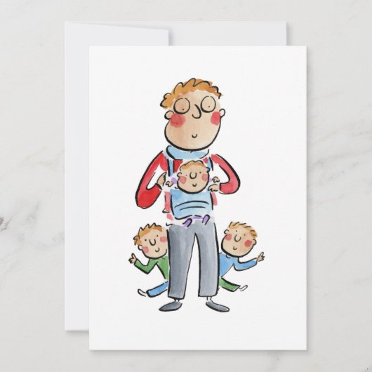 パパ 招待状 (正面)