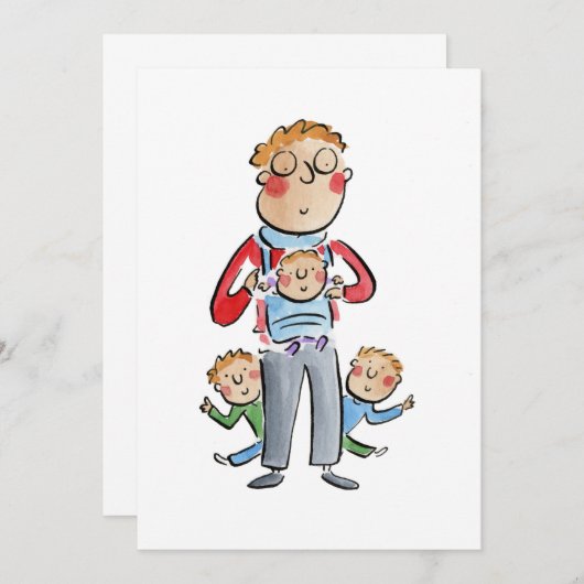 パパ 招待状 (正面/裏面)