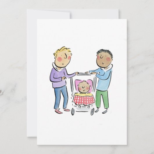 パパ 招待状 (正面)