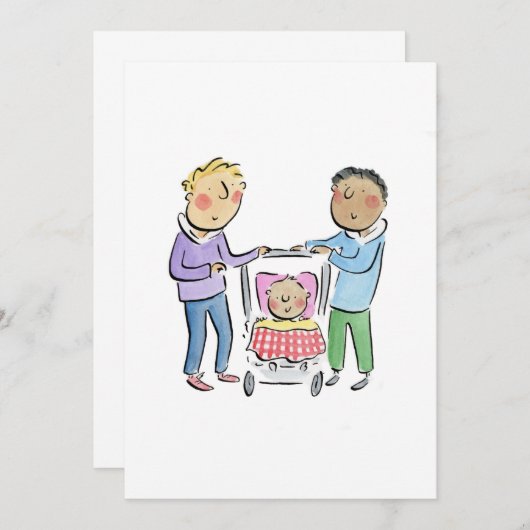 パパ 招待状 (正面/裏面)