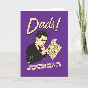 パパ: 方向を頼むことを断ること カード