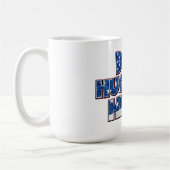 パパ。旦那。ヒーロー. – 愛国的な献上品 コーヒーマグカップ (左)