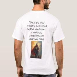 パパ:普通の人がヒーローに Tシャツ